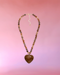 Mocha Heart Pendant Necklace