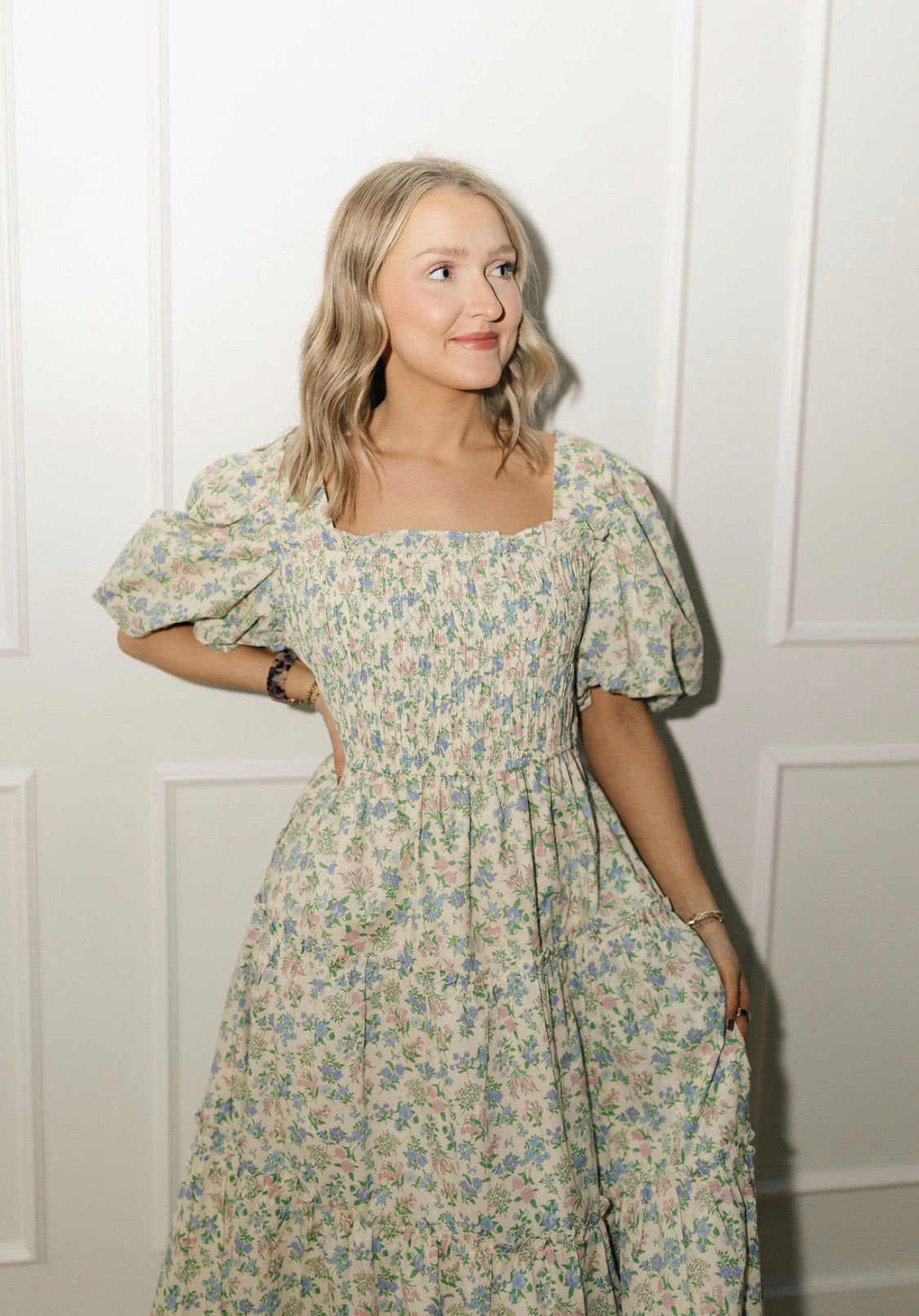 Porcelain Petals Dress