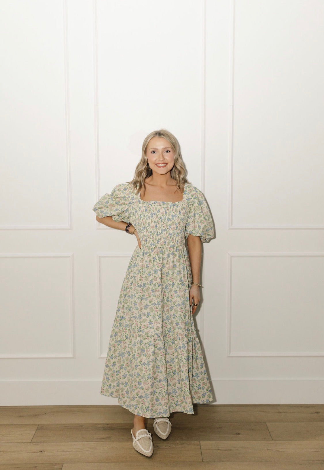 Porcelain Petals Dress