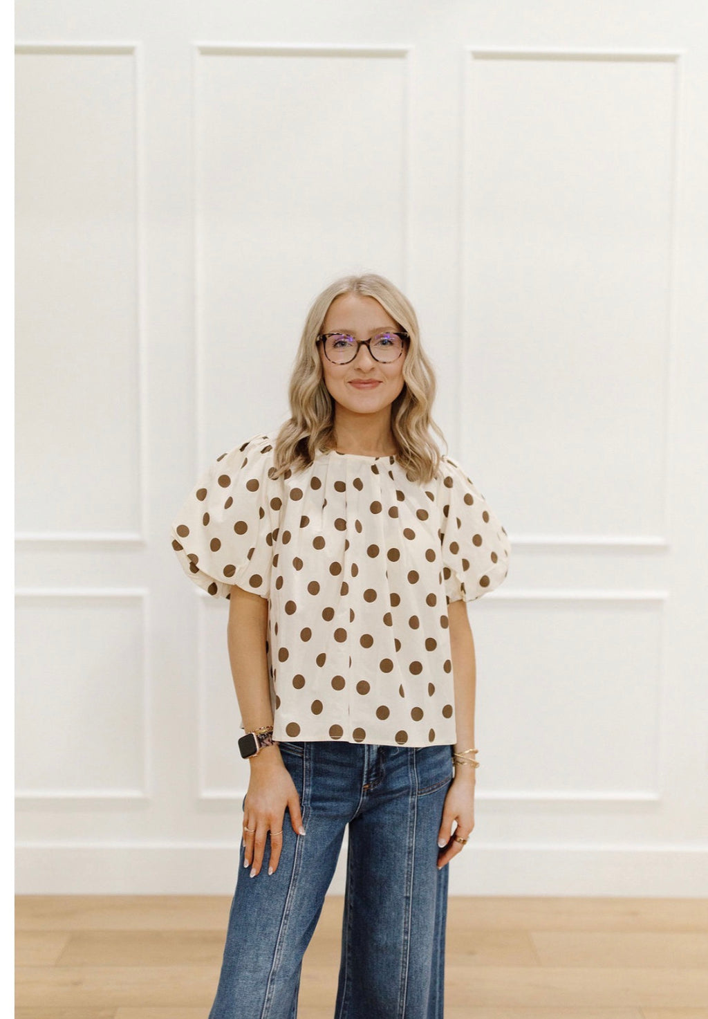 Vintage Dot Blouse
