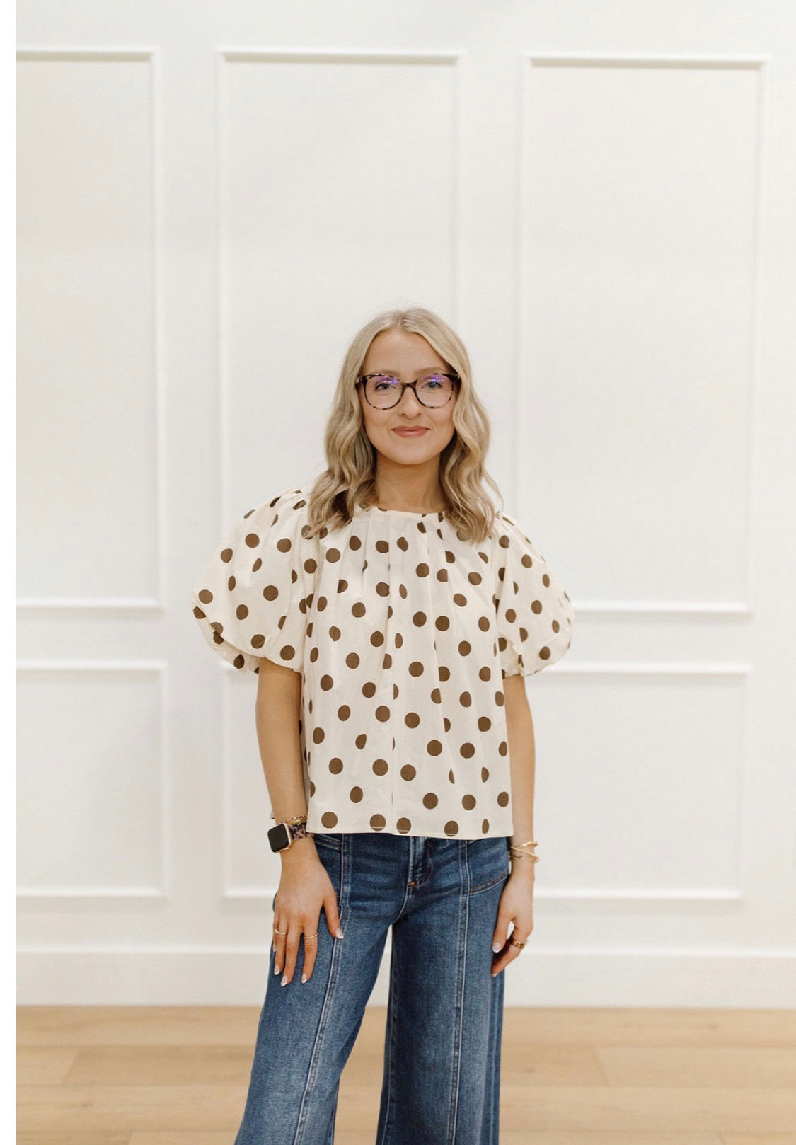 Vintage Dot Blouse