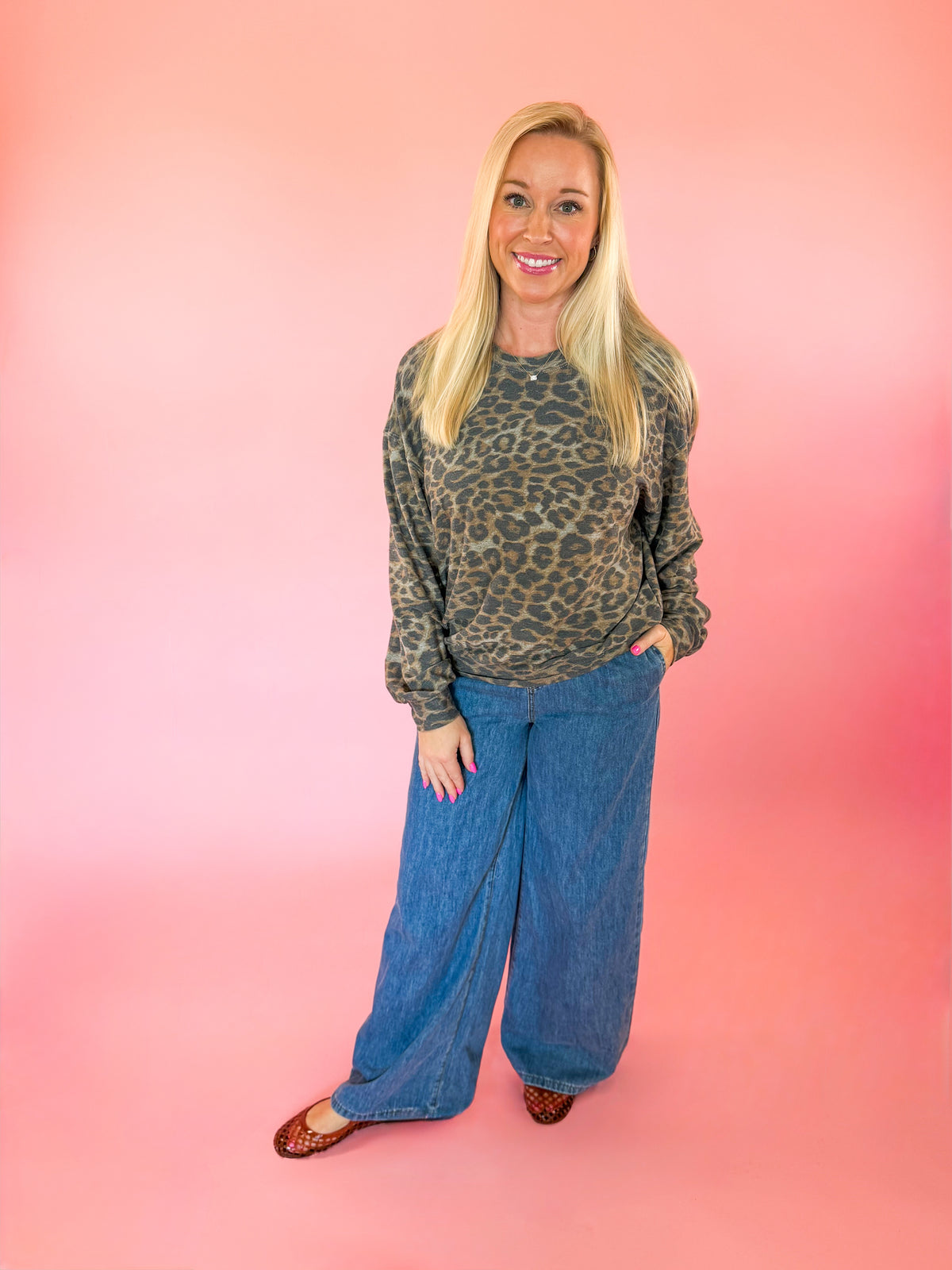 Pull-On Denim Pant