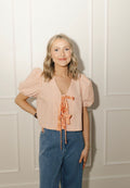 Tangerine Tie Top