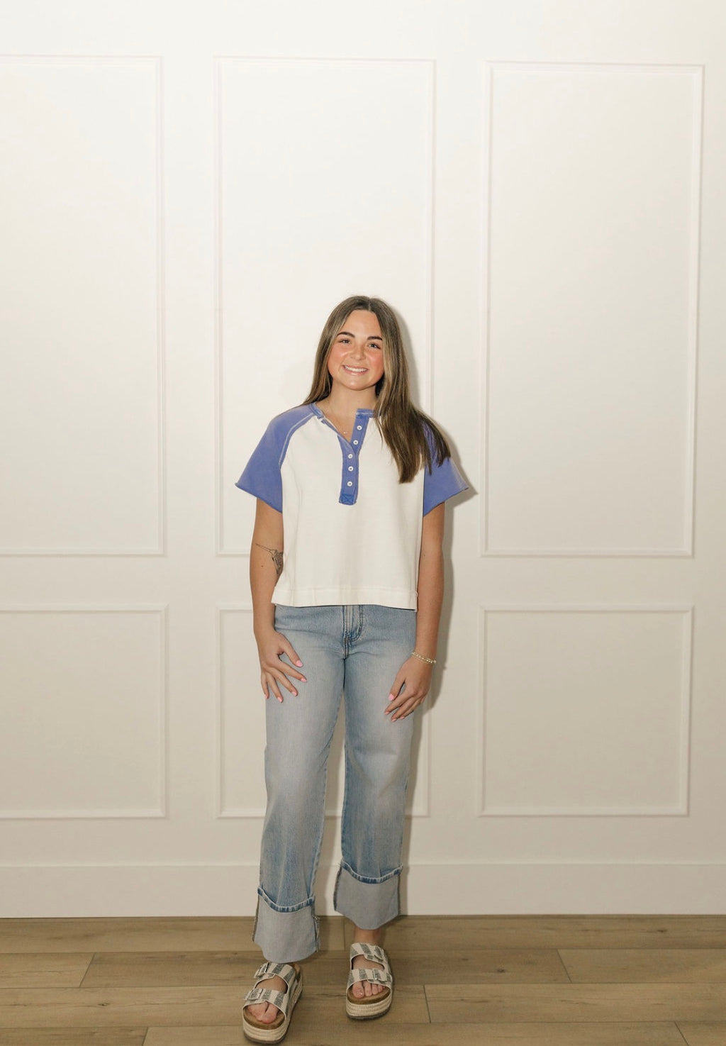 Honeydew Henley Top