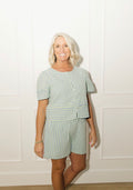 Sky & Sage Stripe Set