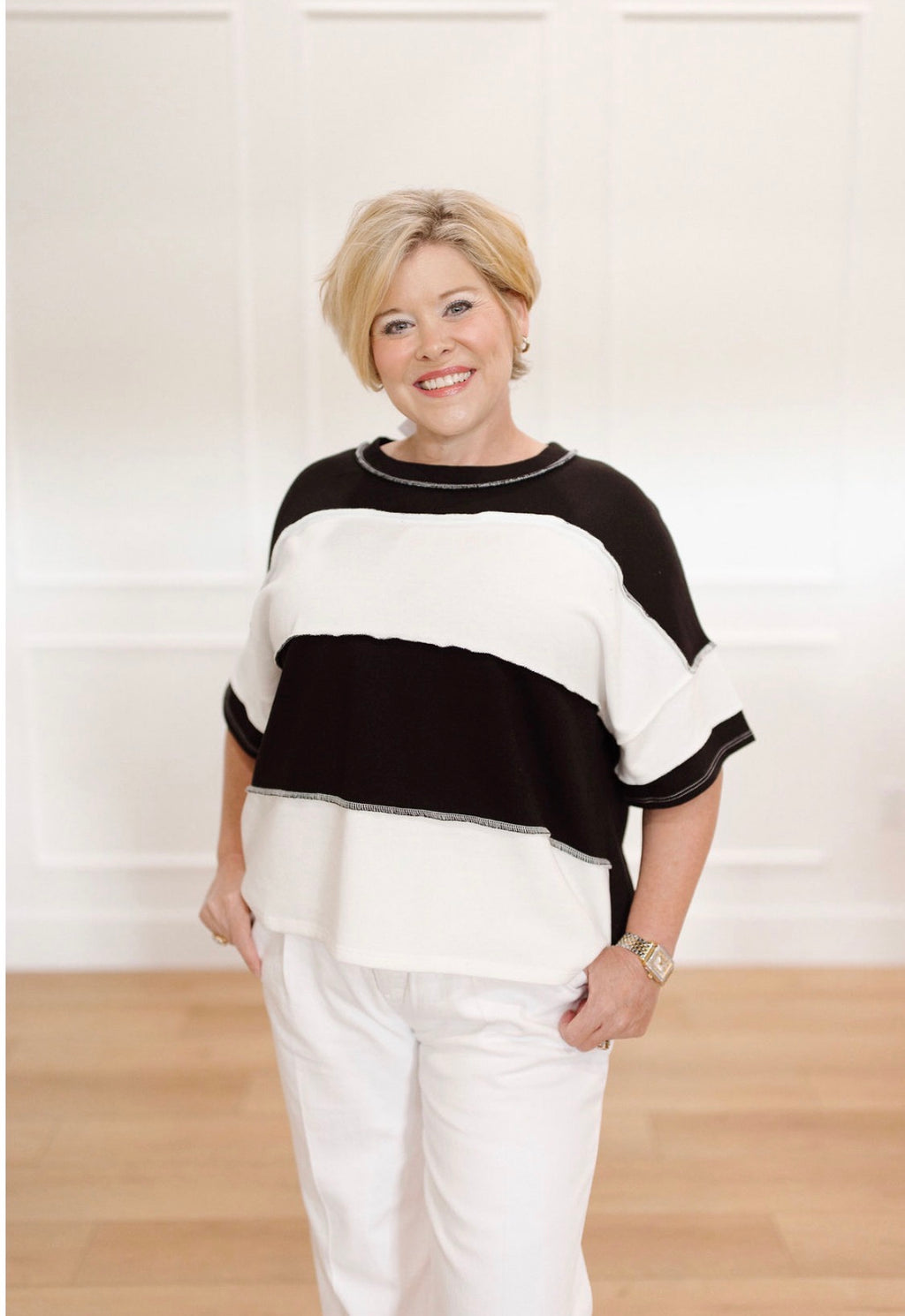 Urban Stitch Block Top
