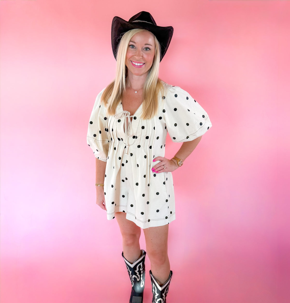 Love at First Dot Romper