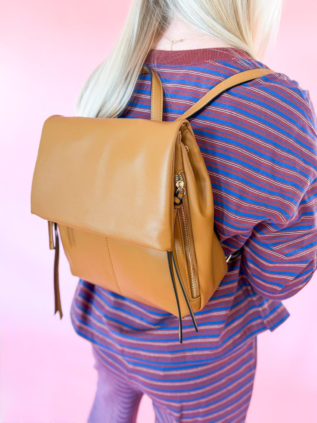 Adley Vegan Foldover Backpack
