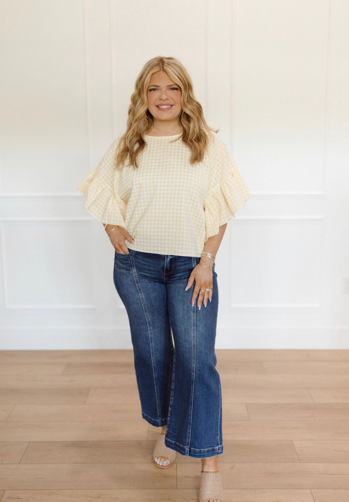 Porch Swing Gingham Blouse