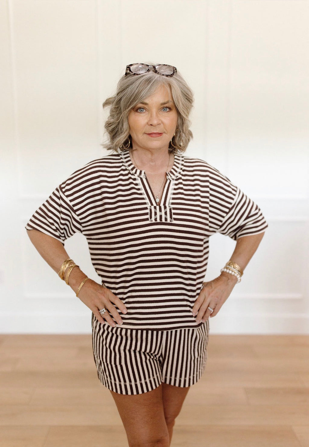 Cocoa Stripe Set