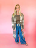 Mocha Multi Oversized Cardigan