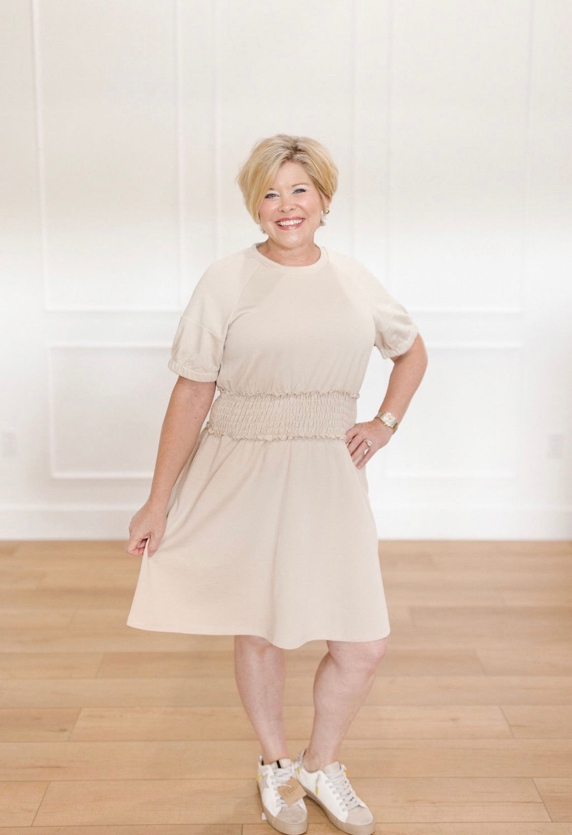 French Terry Raglan Dress