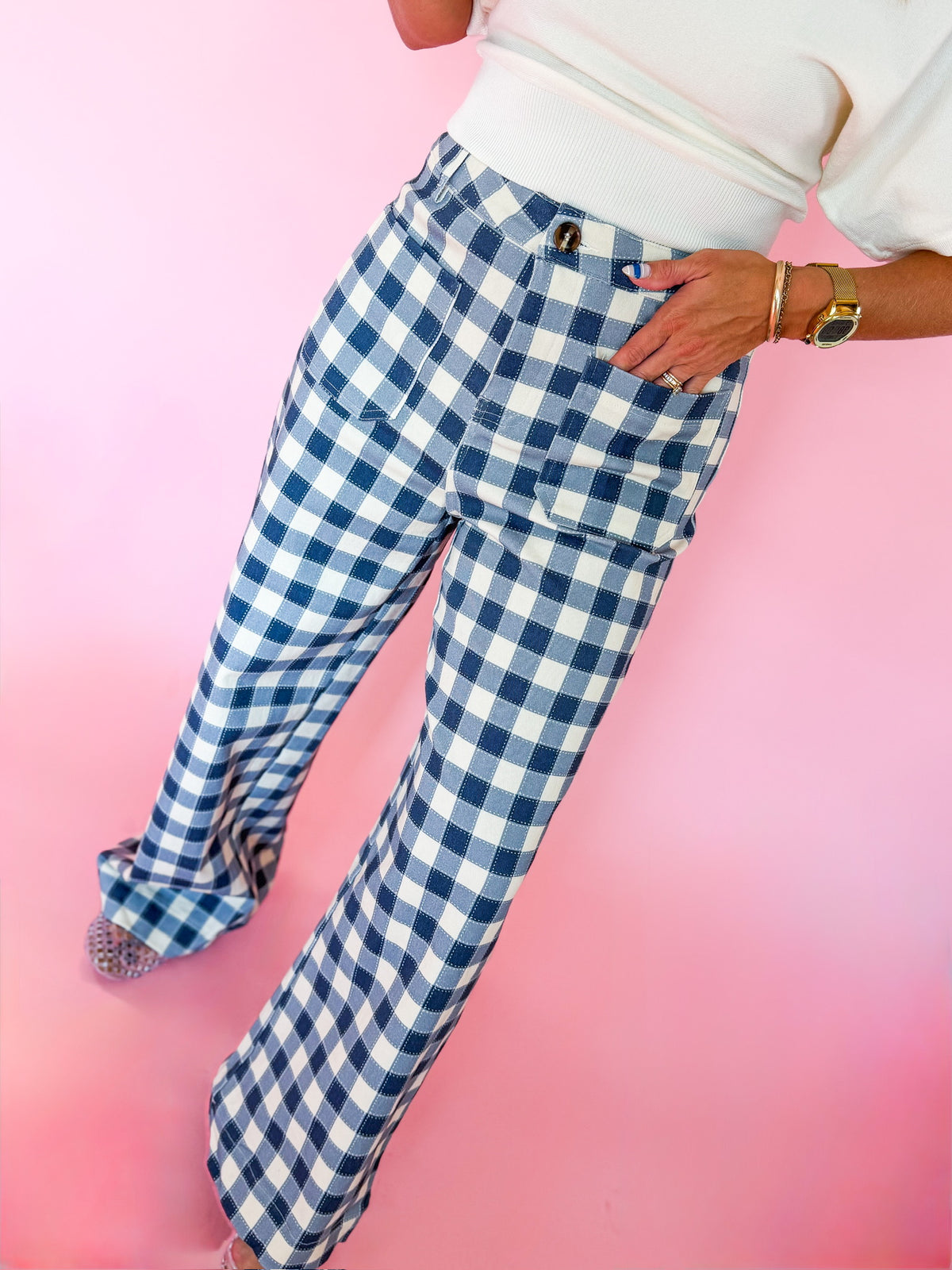 Navy Muse Pant