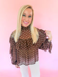 Cocoa Cascade Blouse