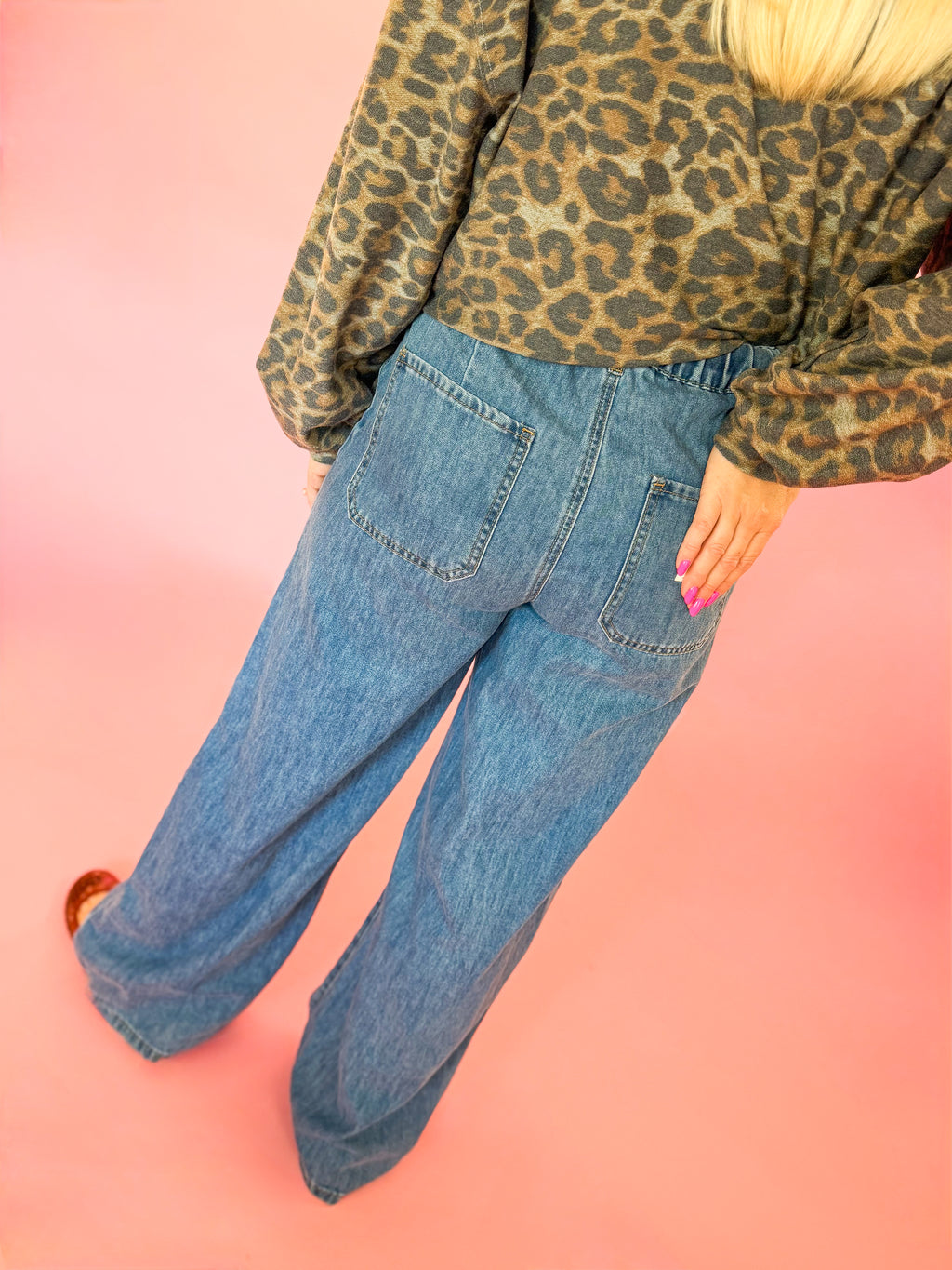 Pull-On Denim Pant