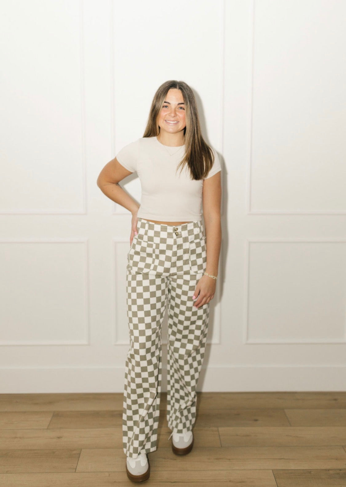 Demi Checkered Bottoms