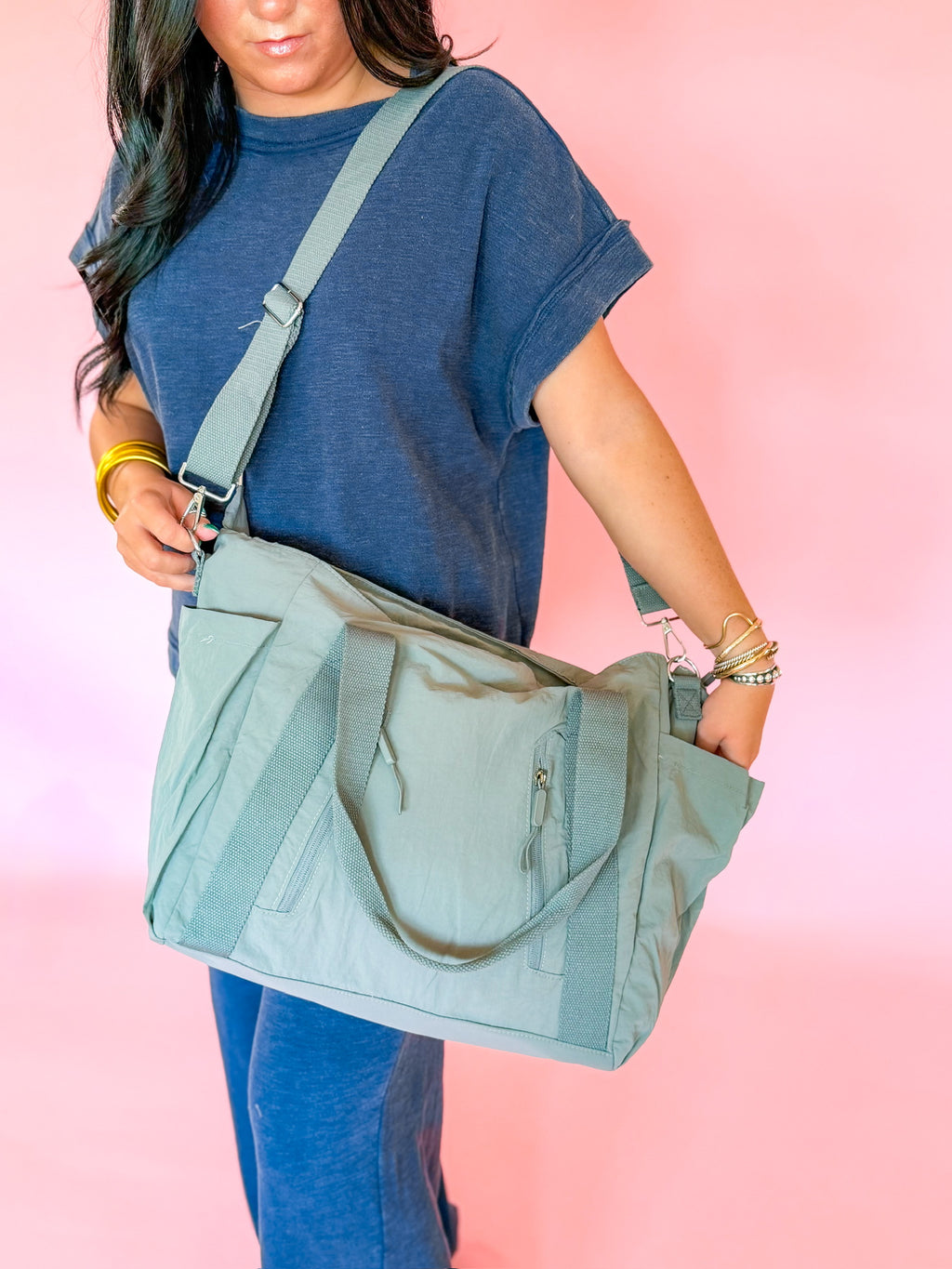The Gray Overnighter Tote