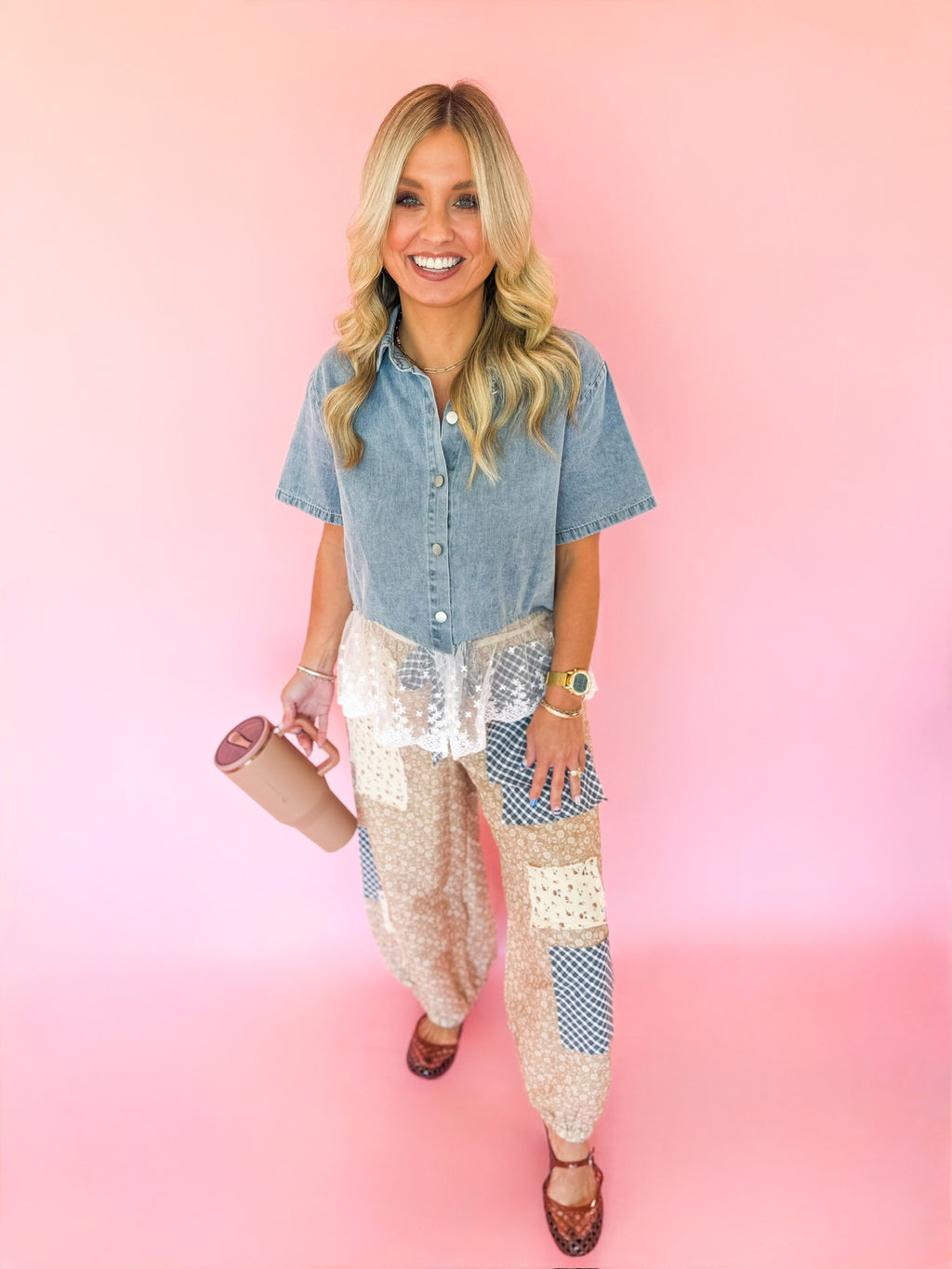 Denim with a Twist Blouse