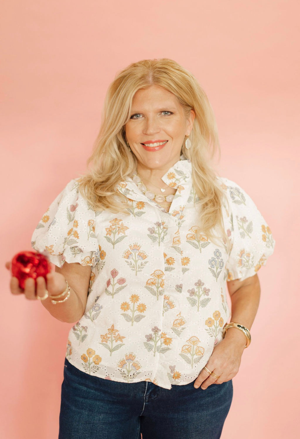 Ivory Blossom Blouse