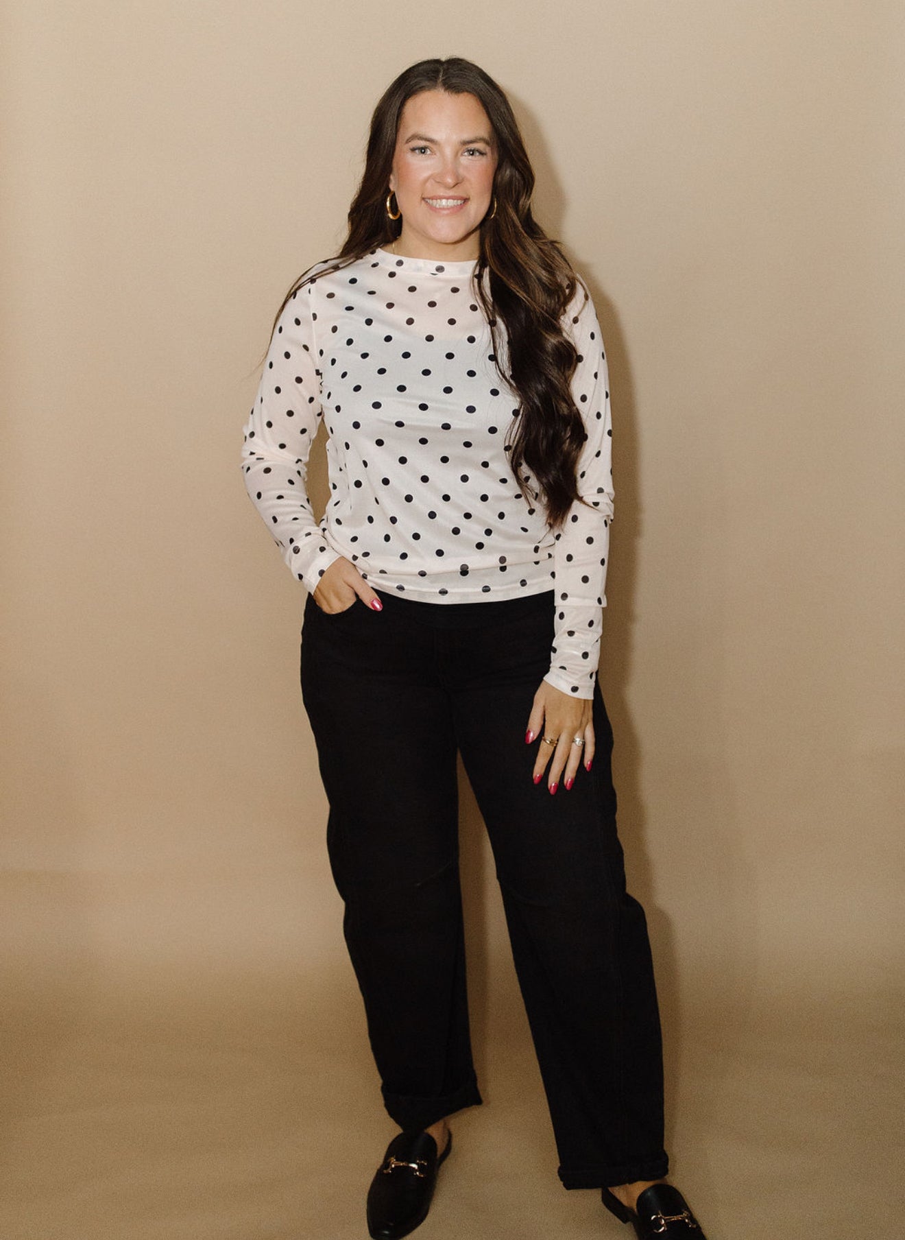Polka-Dotted Dreams Top