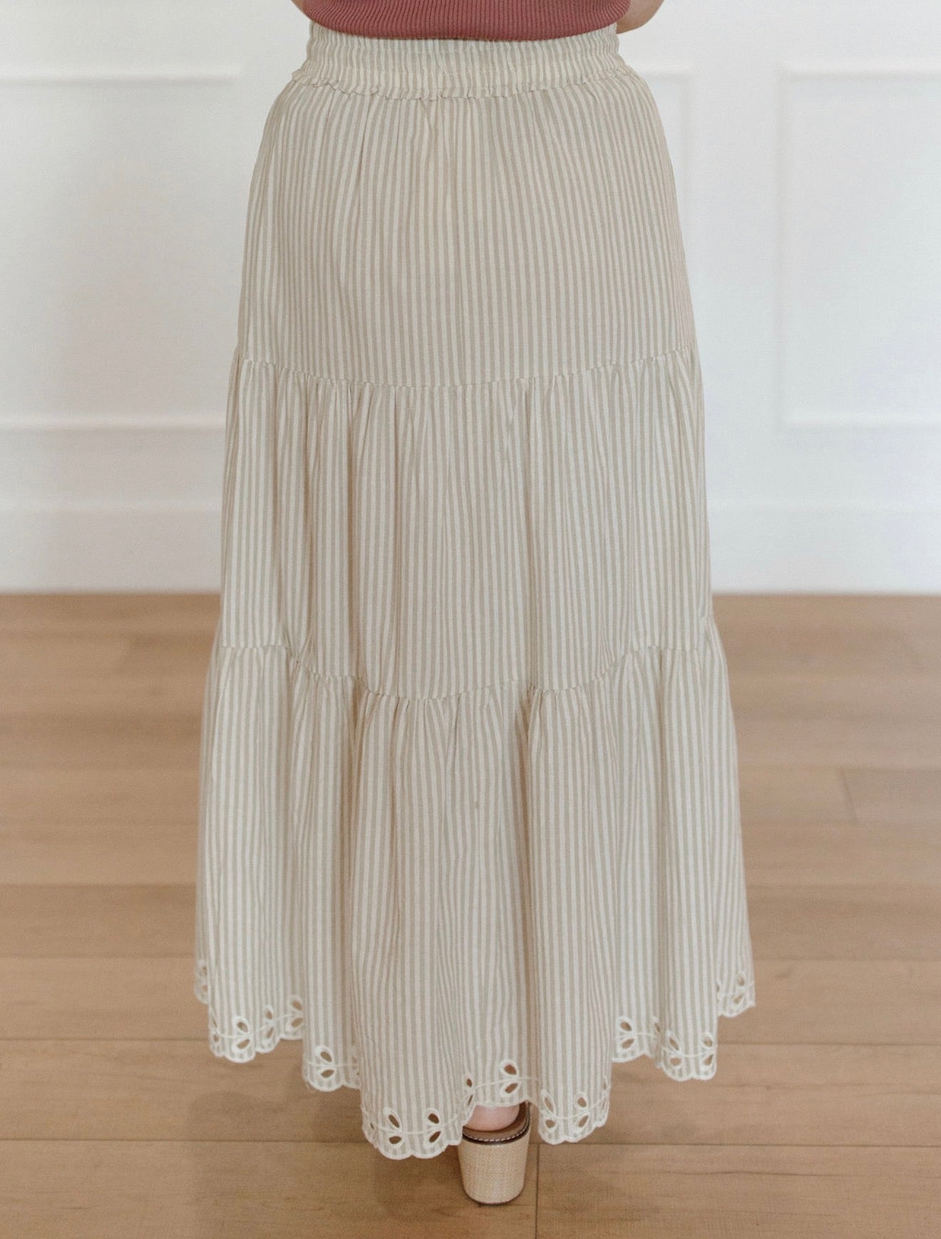 Taupe & Tide Maxi Skirt