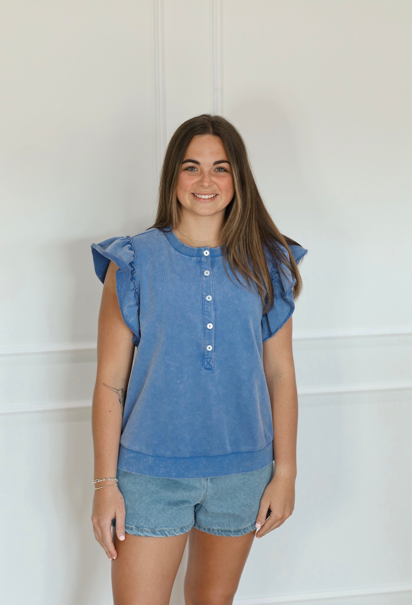 The It Girl Henley Blouse