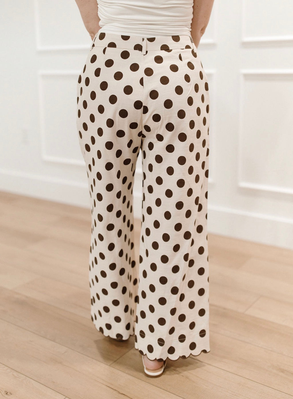 Scalloped & Spotted Pant