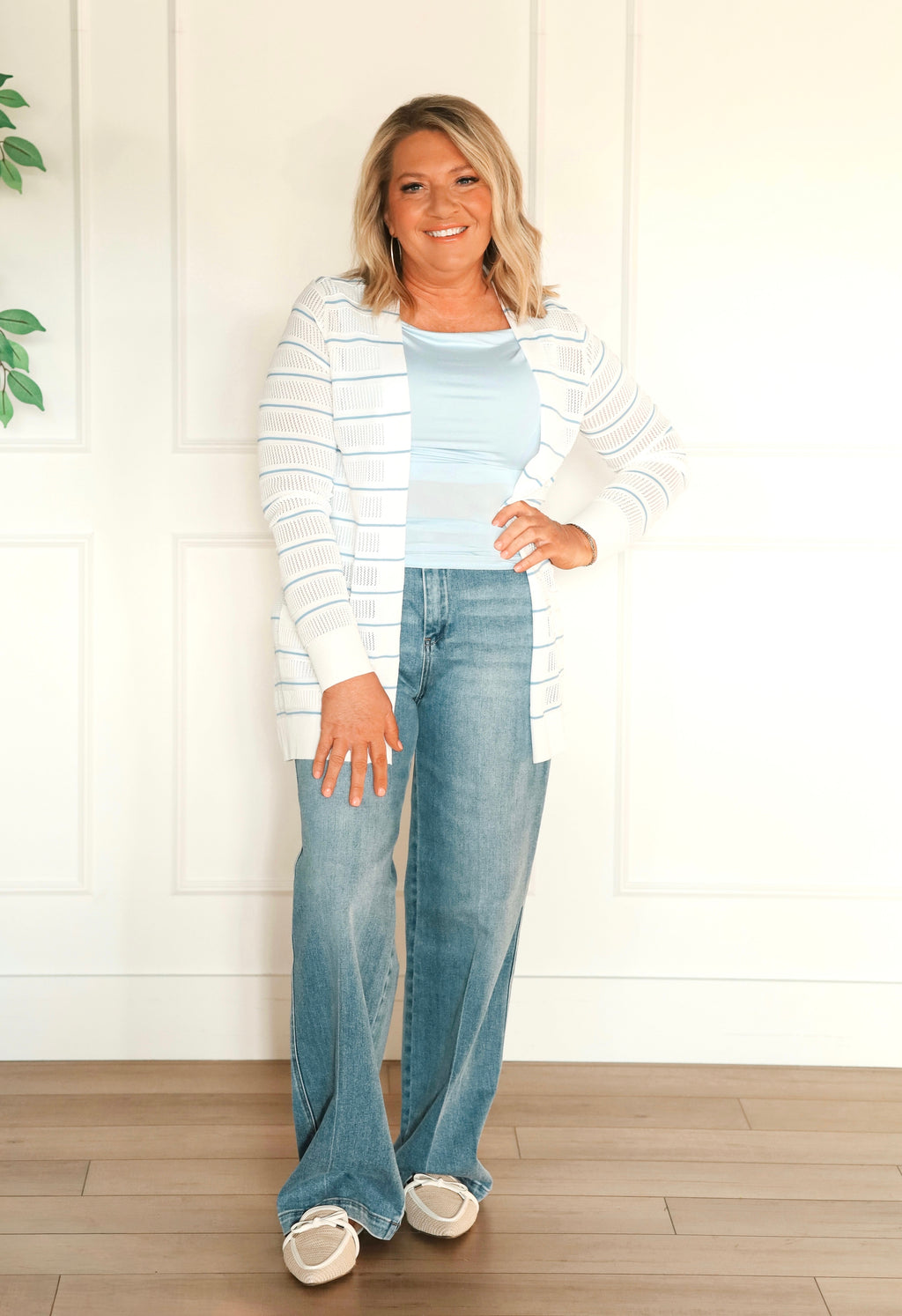Bluebell Pointelle Cardigan