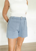 Slate Scallop Shorts