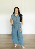 Everdenim Ruched Jumpsuit