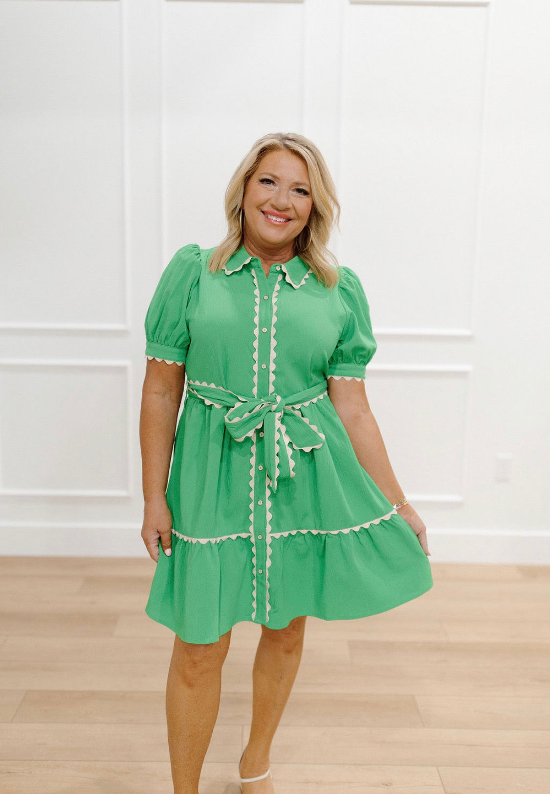 Pop of Trim Dress