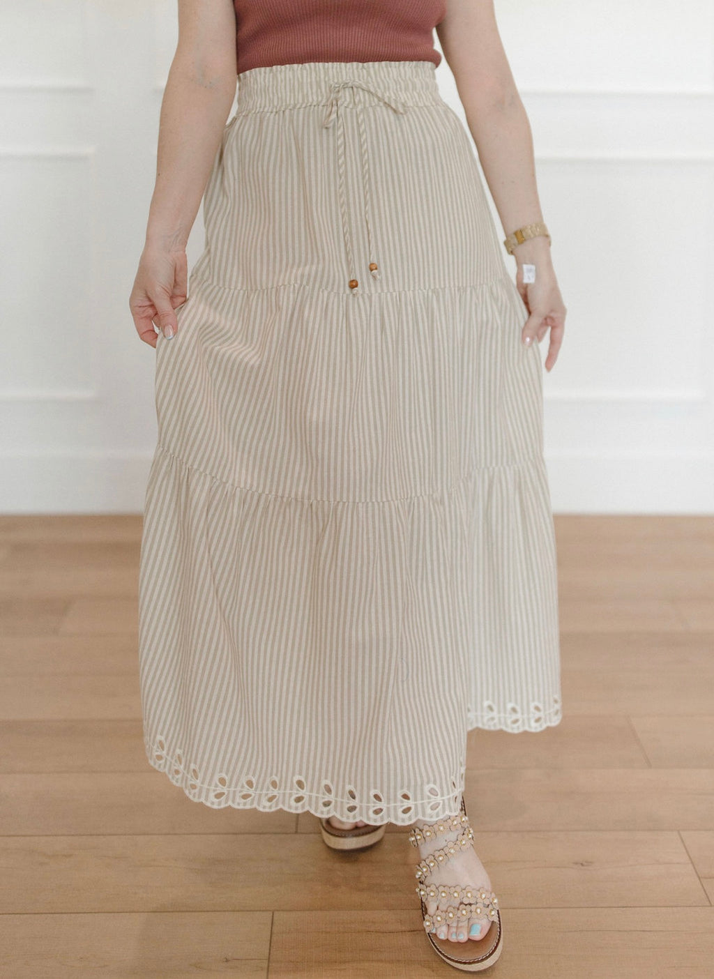 Taupe & Tide Maxi Skirt