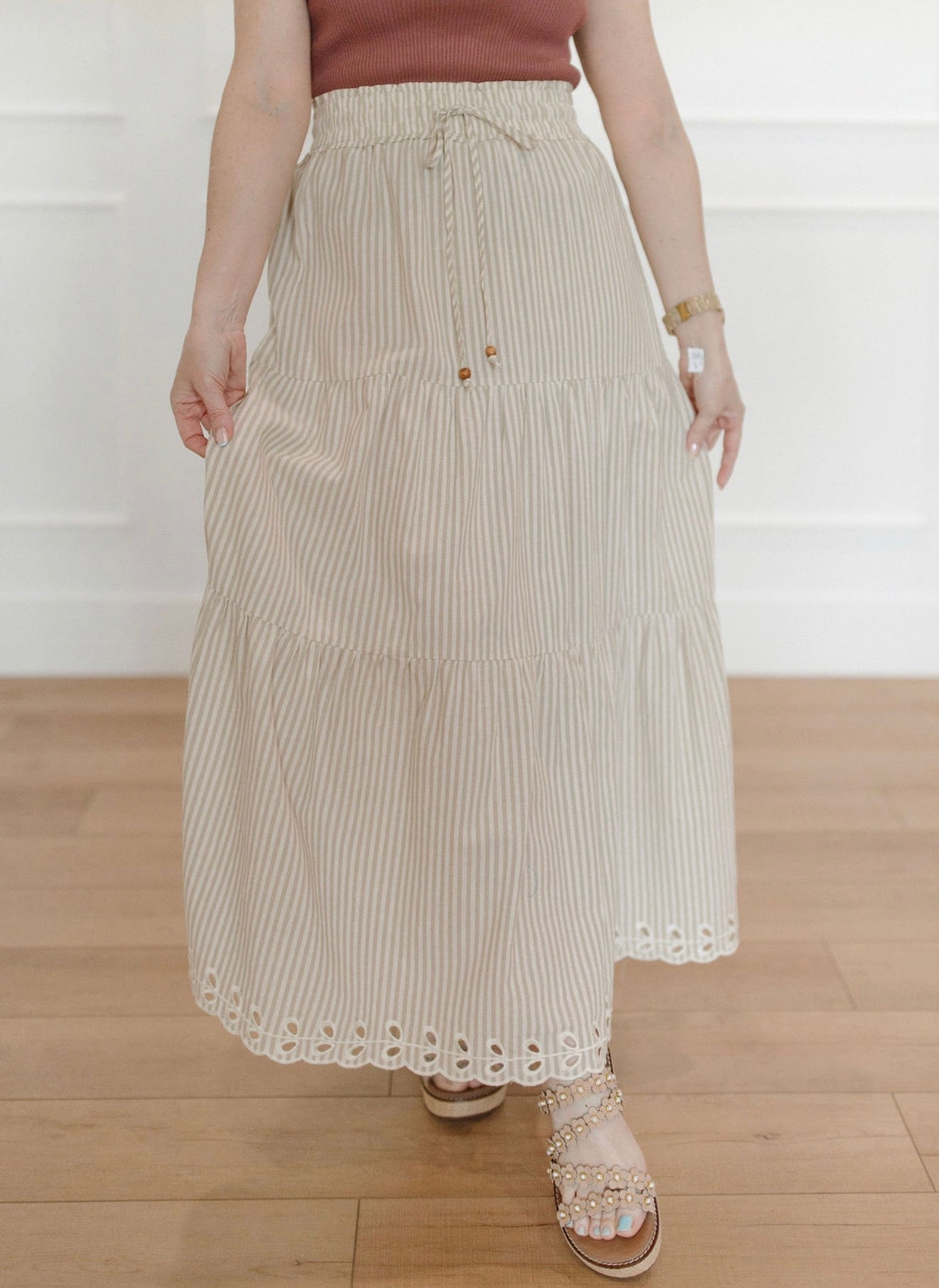 Taupe & Tide Maxi Skirt