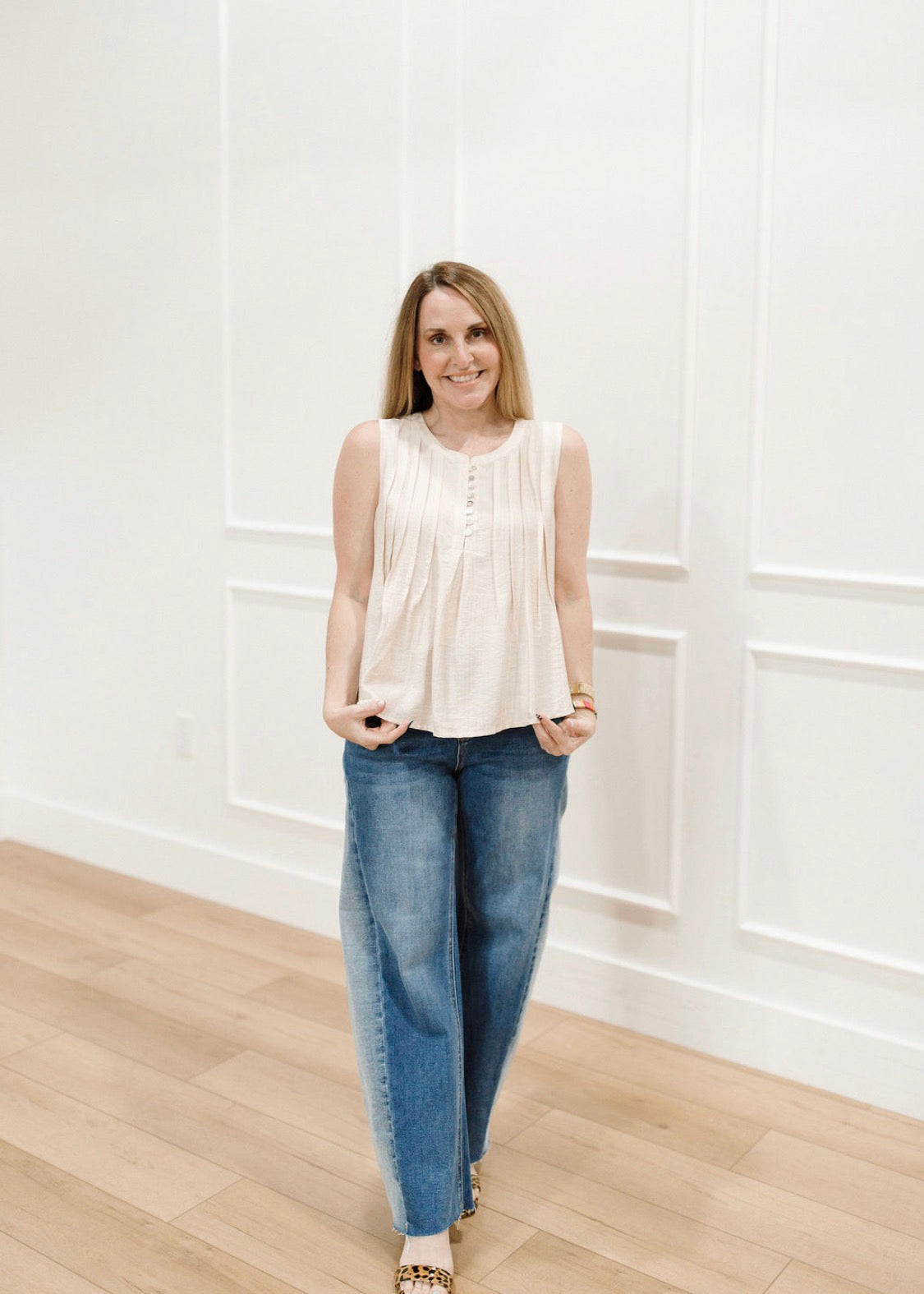 Soft Pleat Edit Tank