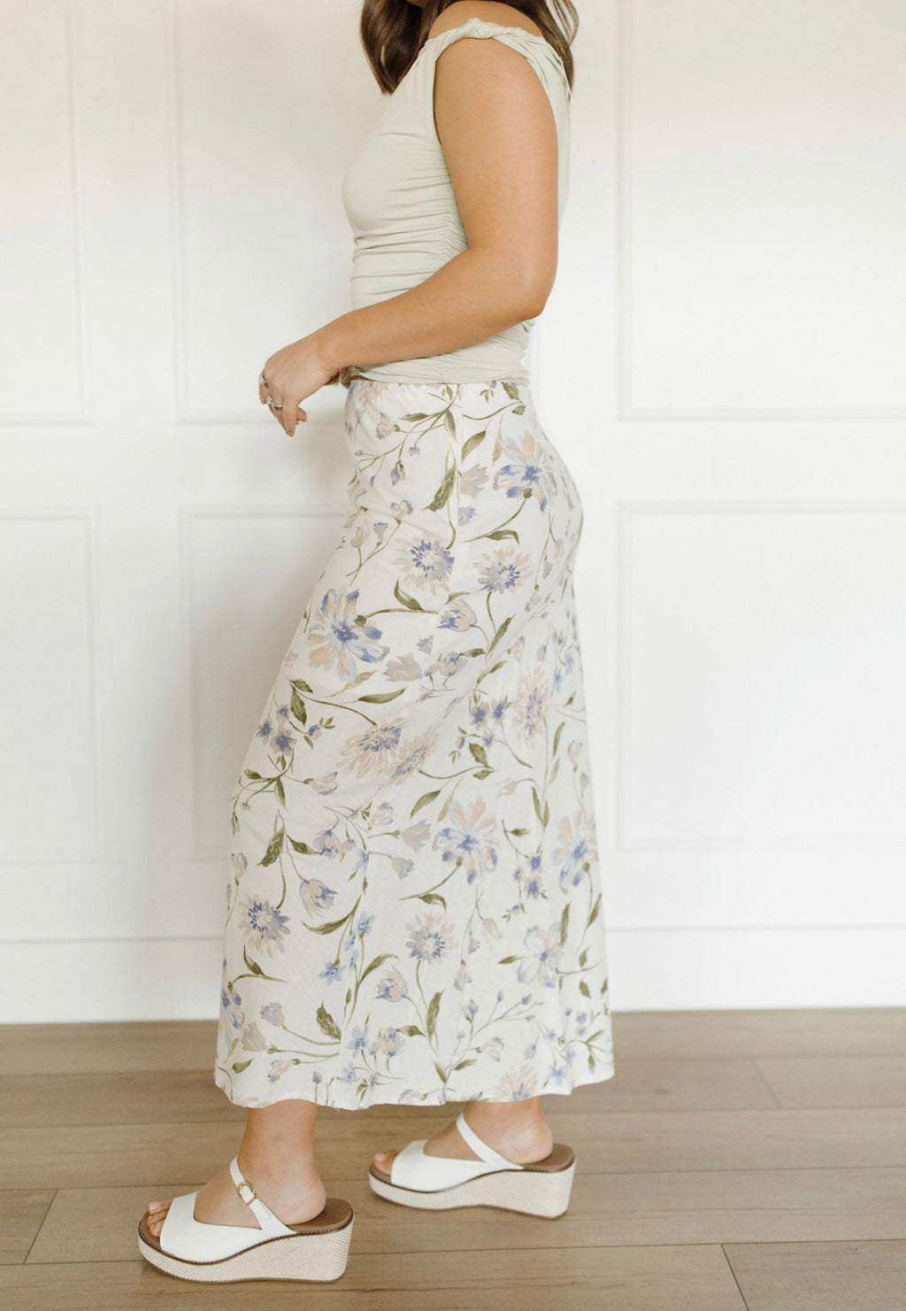 Field of Flowers Midi Skirt