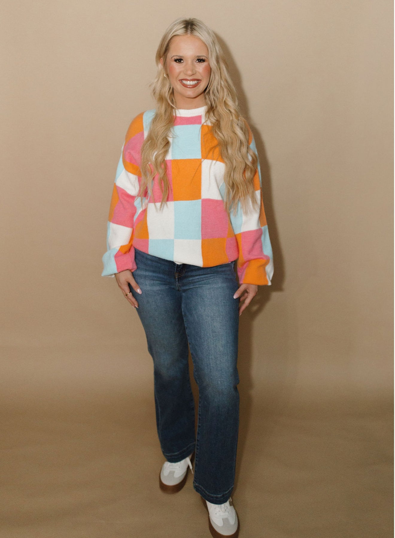 Color Pop Plaid Sweater