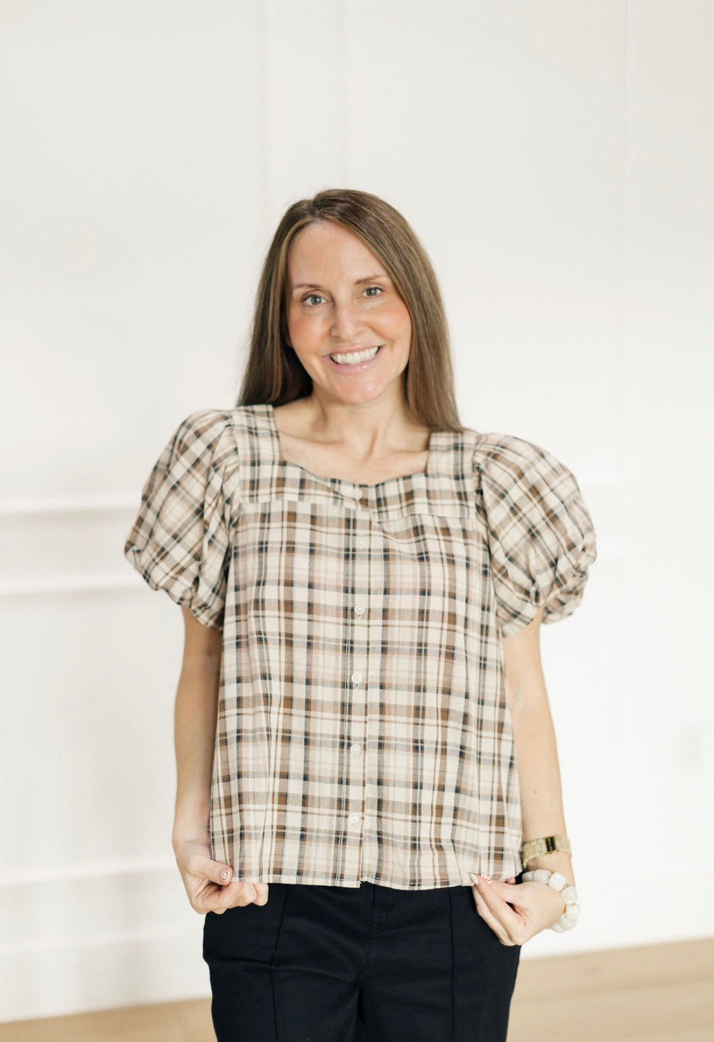 Plaid to Meet You Blouse