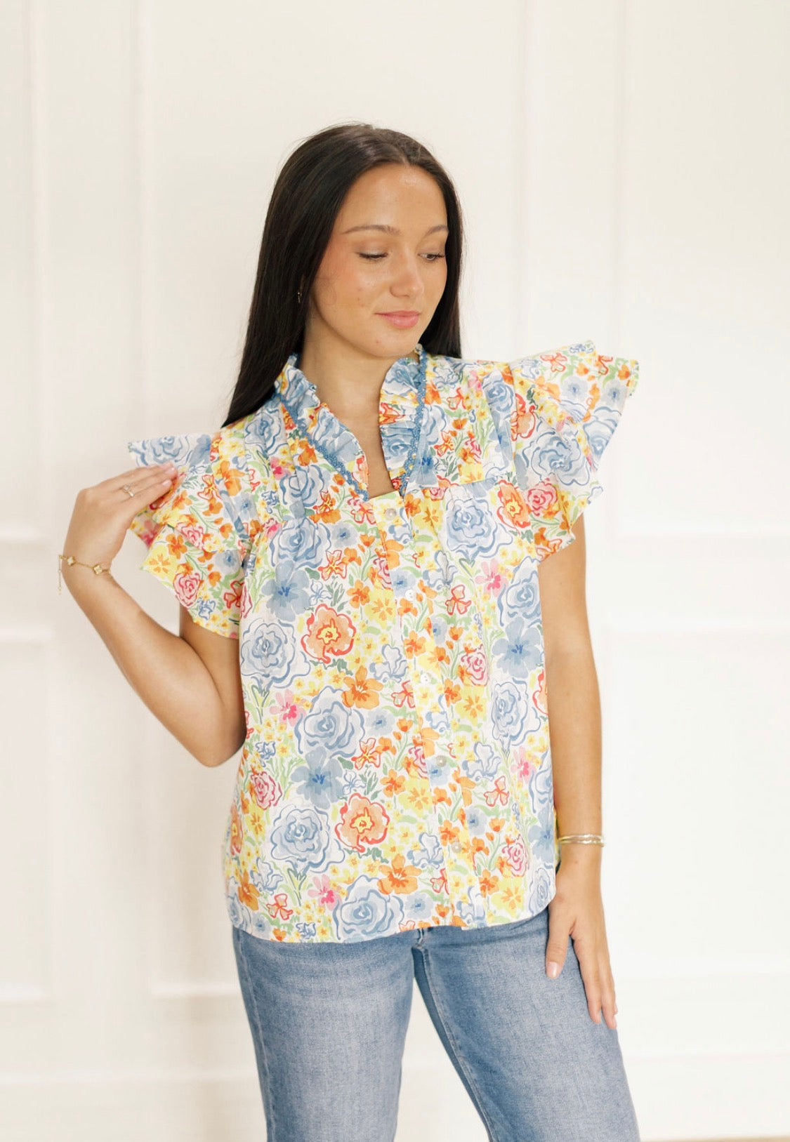 Sunburst Garden Blouse