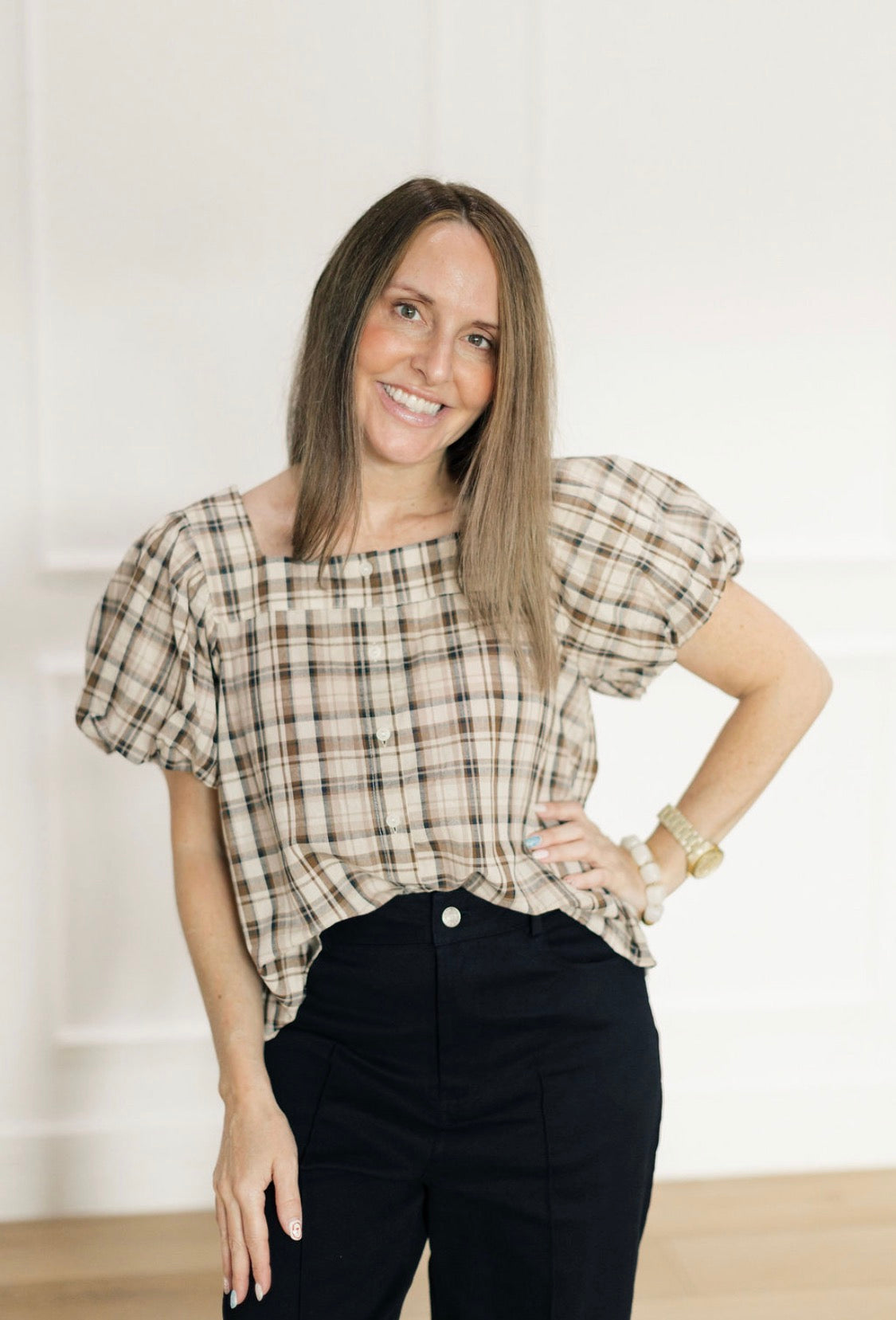 Plaid to Meet You Blouse