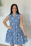 The Royal Checkered Charm Dress