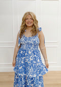 Soft Waves Floral Dress