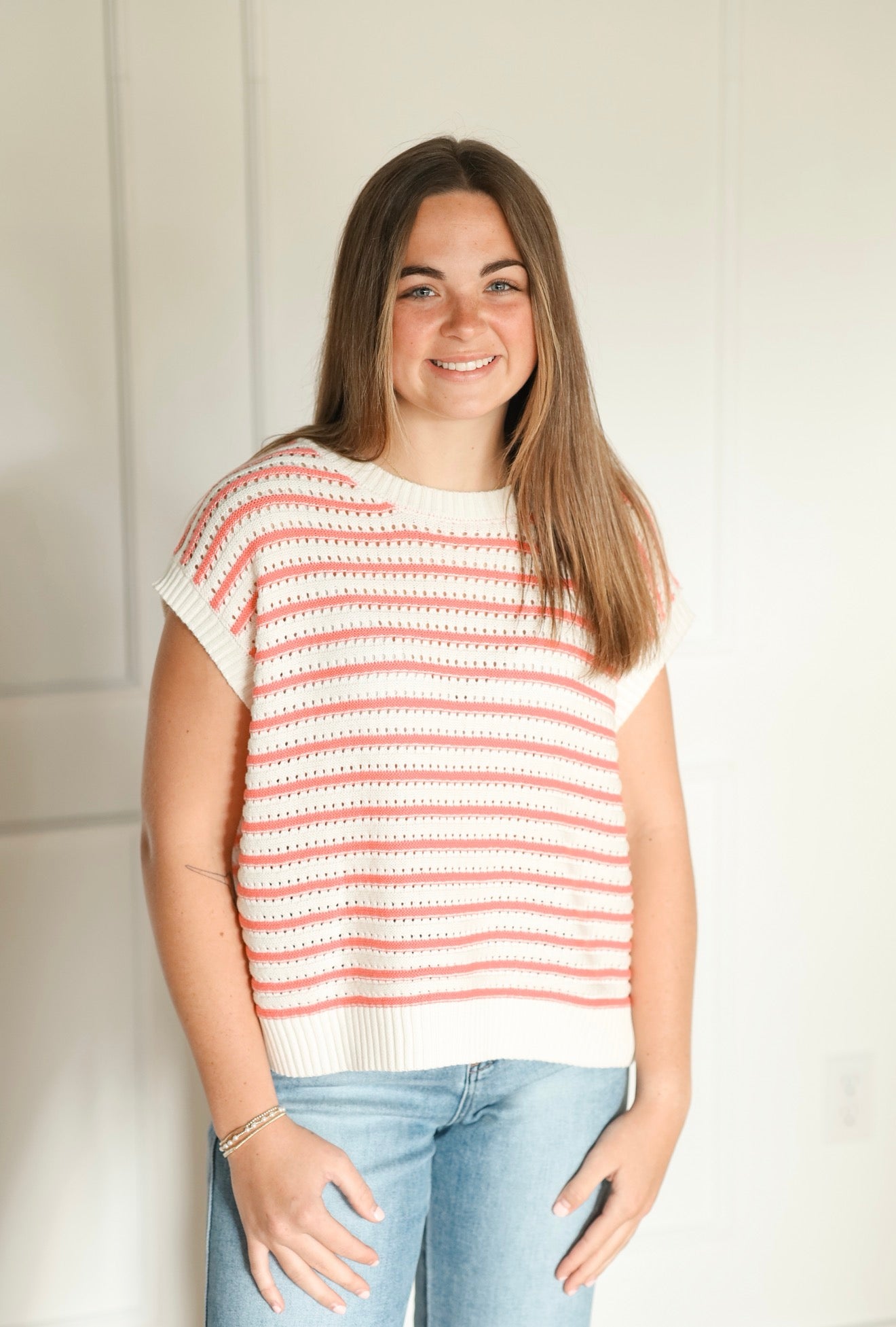 Striped Ease Top