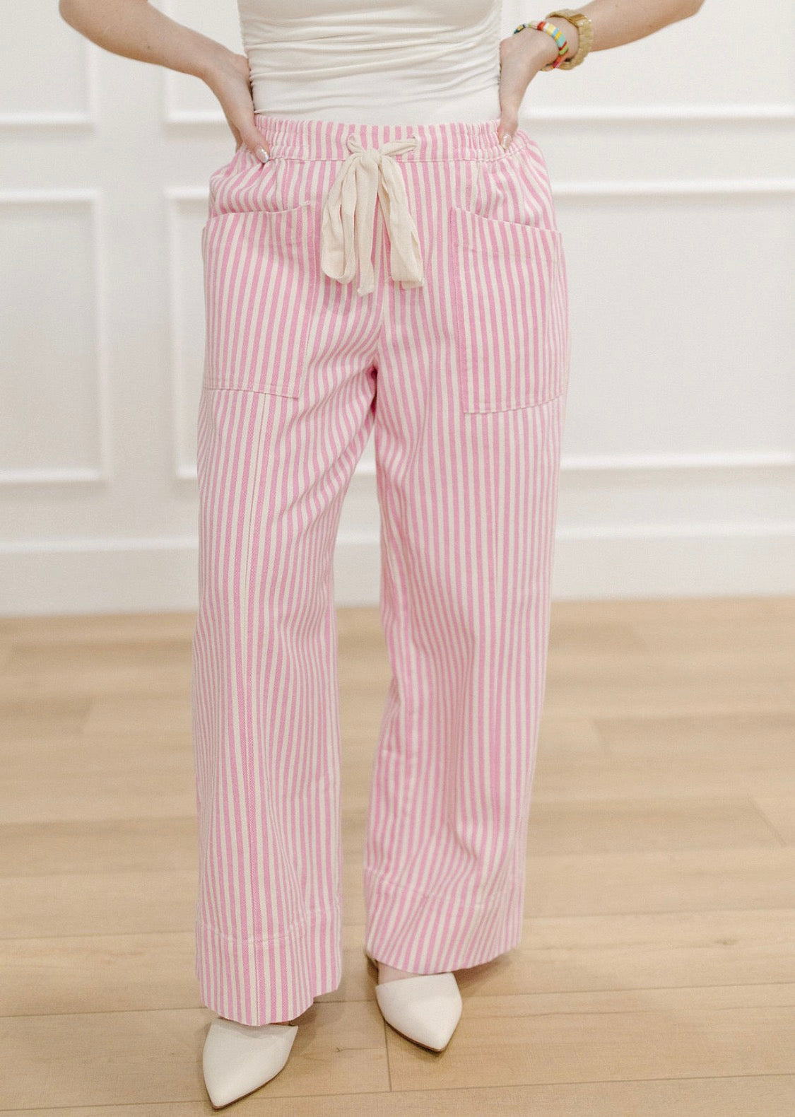 Pink Horizon Stripe Pants