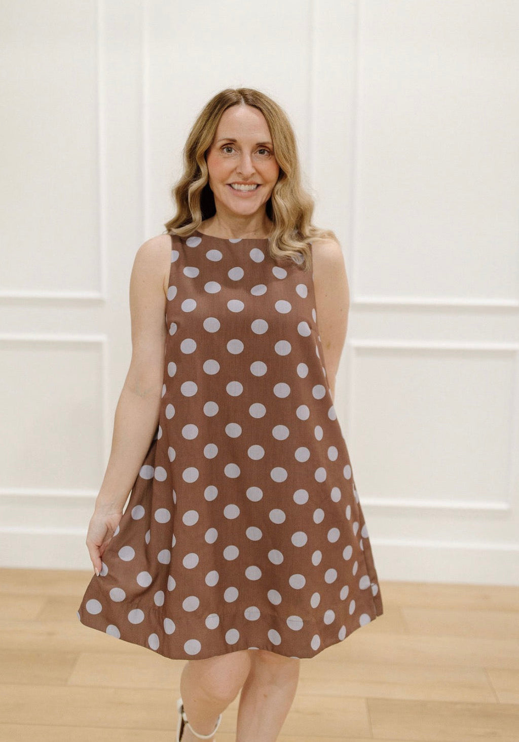Mocha Dottie Dress
