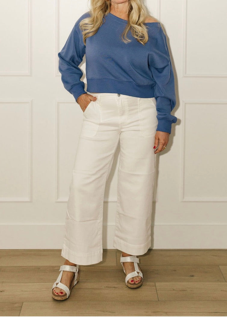 Off-White Crop Pant
