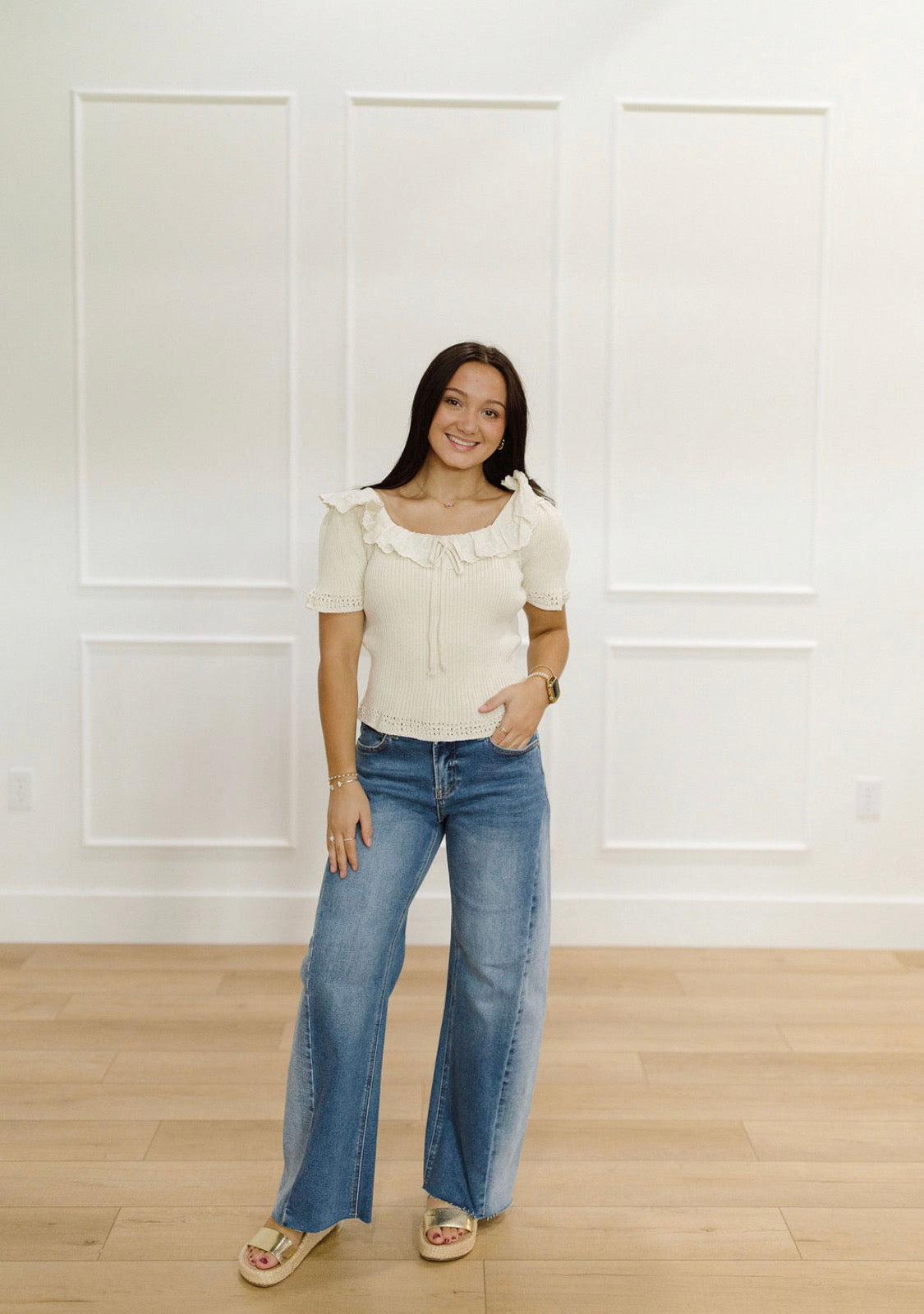 Ecru Elegance Lace Sweater