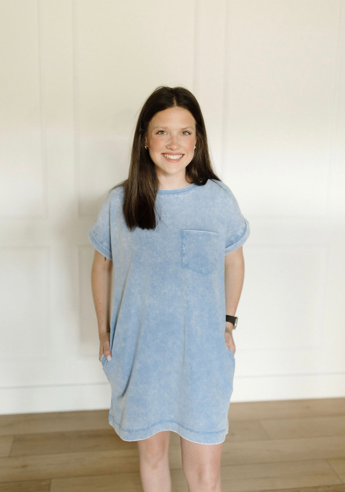 Acid Wash T-Shirt Dress
