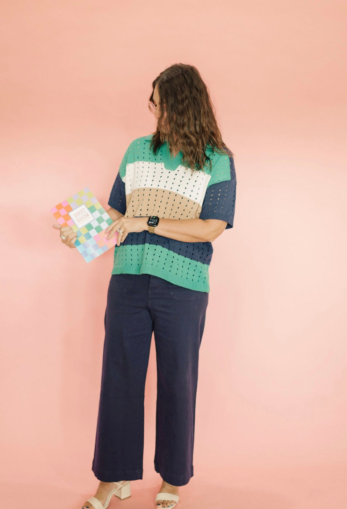 Green Hole in One Knit Sweater
