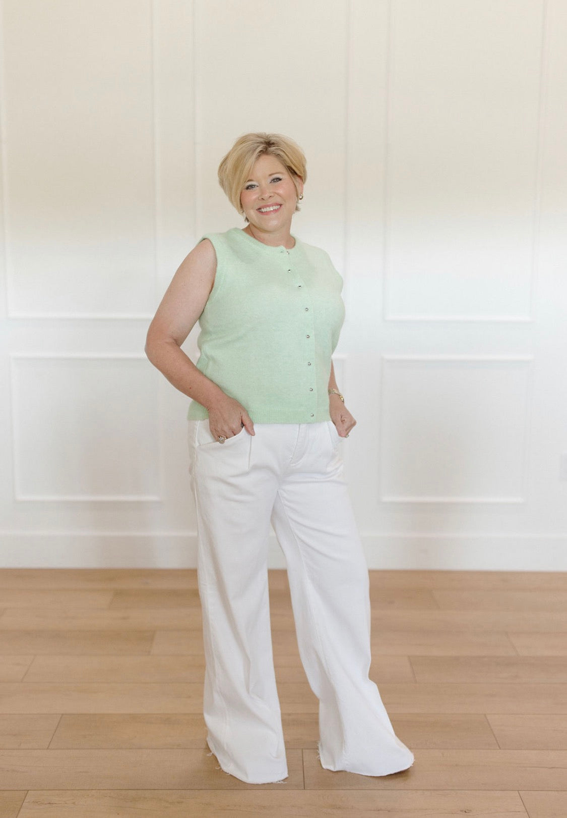 Lime Light Sweater Vest