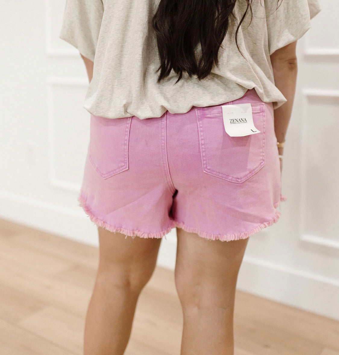 Pink Haze Paperbag Shorts